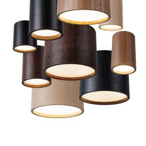 WOOD CEILING LIGHTS WITH DIFFUSER